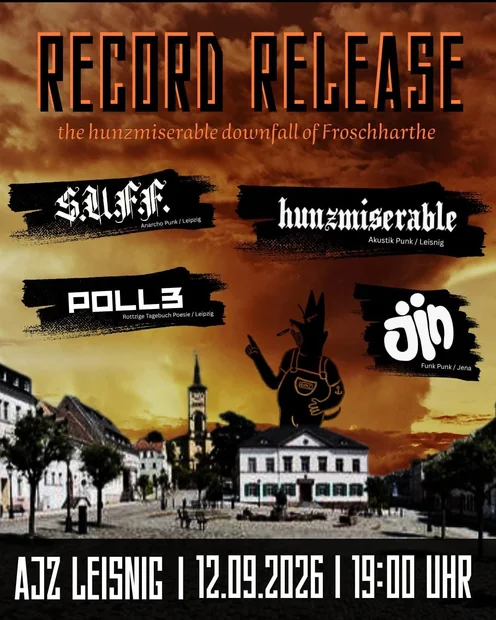 Flyer zu Record Release - Hunzmiserable