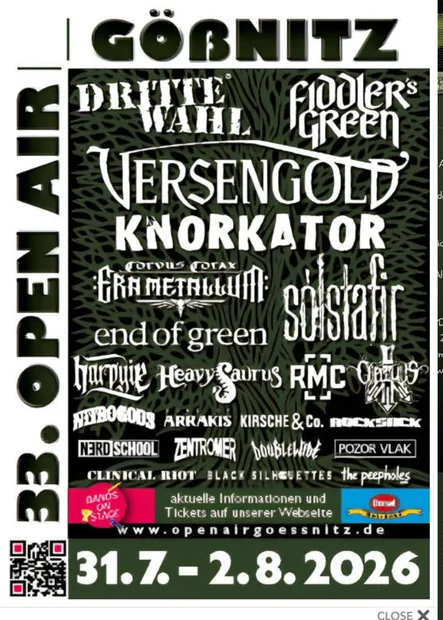 Flyer zu Gößnitz Open Air