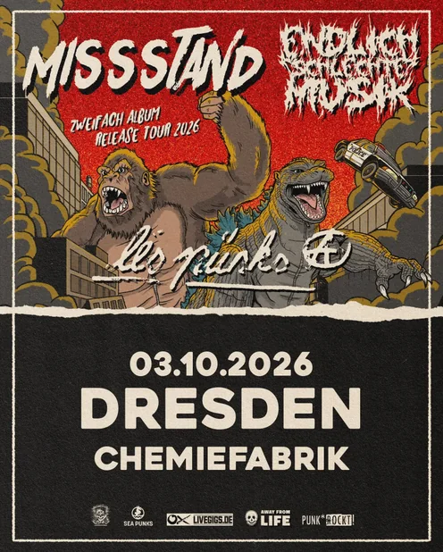Flyer zu ESM, Missstand, Les pünks (Dresden)
