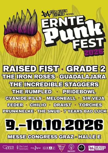 Flyer zu Ernte Punk Fest 2026