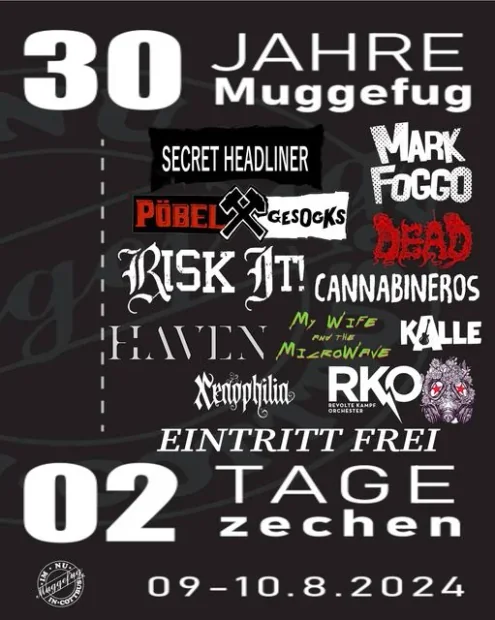 Flyer zu 30 Jahre Muggefug