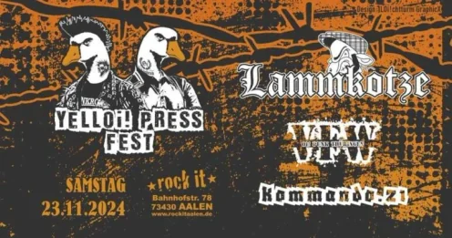 Flyer zu Yelloi Press Fest