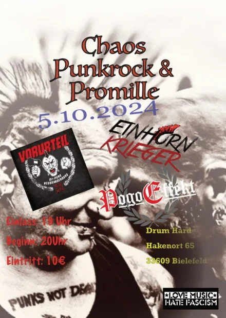 Flyer zu Chaos, Punkrock & Promille