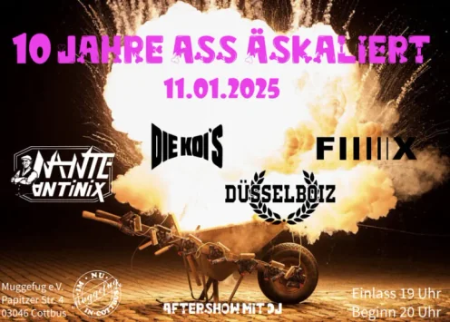 Flyer zu 10 Jahre Ass Äskaliert