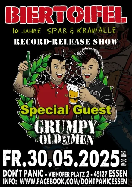 Flyer zu Biertoifel – Record Release