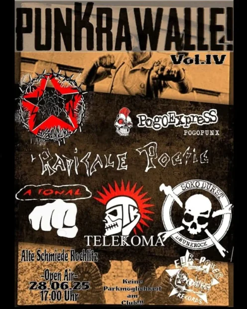 Flyer zu PunKrawalle Vol. 4 – 2025