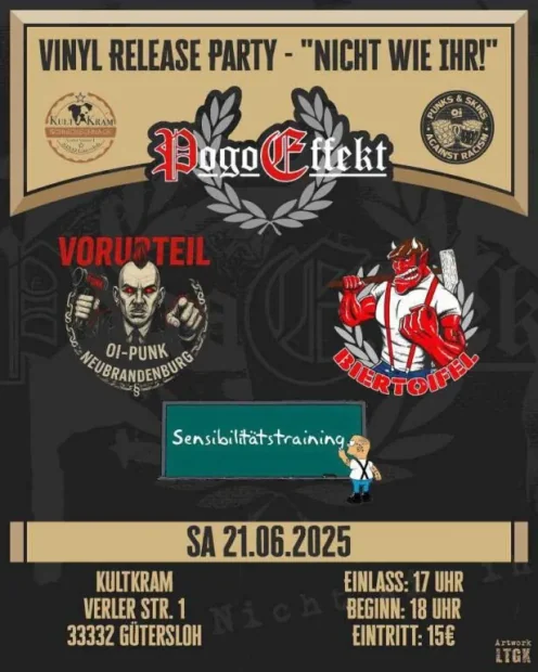 Flyer zu Vinylrelease Party “Nicht Wie Ihr”
