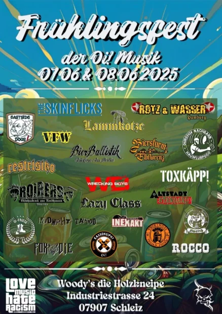 Flyer zu Frühlingsfest der Oi! Musik ’25