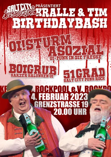 Flyer zu Oi!sturm asozial +BoigruB + 51Grad