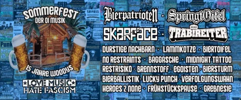 Flyer zu Sommerfest der Oi! Musik