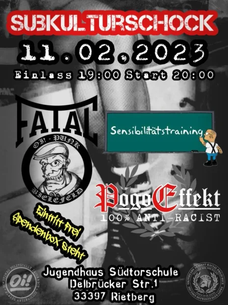 Flyer zu Subkulturschock