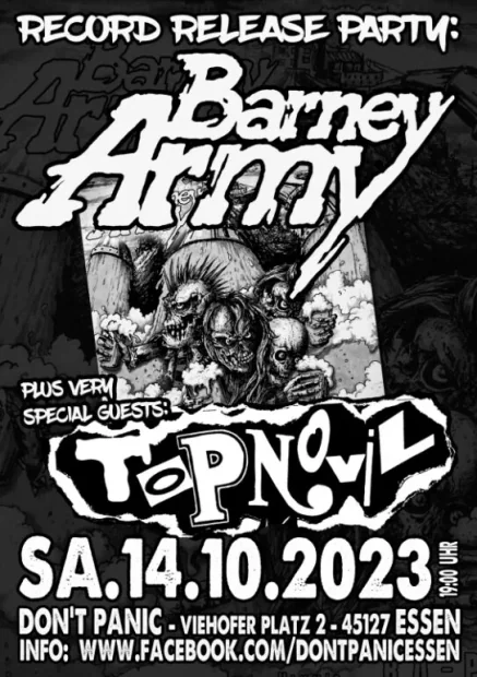 Flyer zu Barney Army & Topnovil