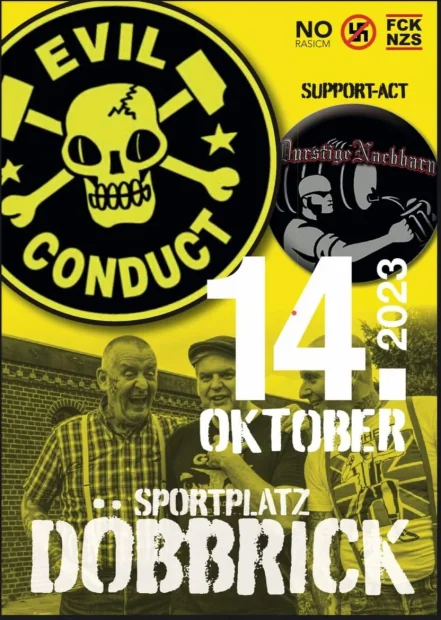 Flyer zu Evil Conduct – Durstige Nachbarn