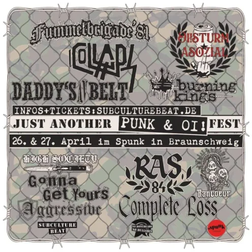 Flyer zu Just Another Punk & Oi! Fest