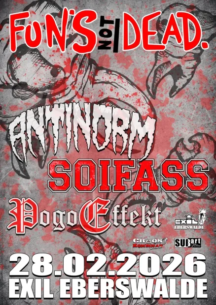 Flyer zu Funs not dead