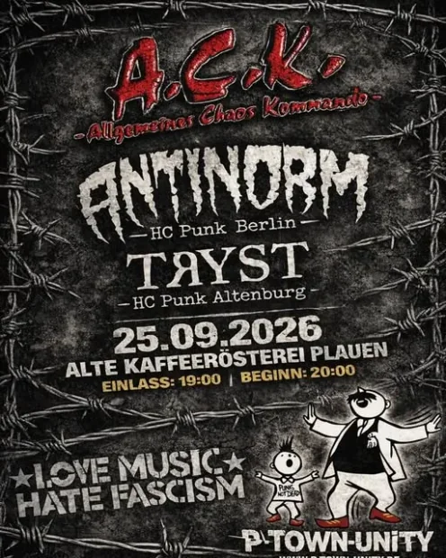 Flyer zu P-Town Unity