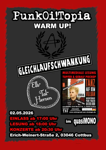 Flyer zu Punk Oi Topia - Warm Up 2026