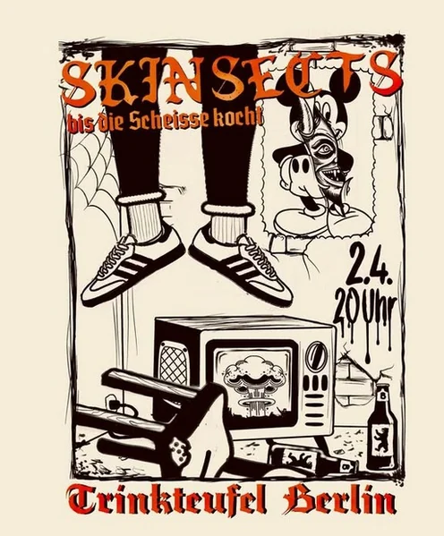 Flyer zu Skinsects im Trinkteufel