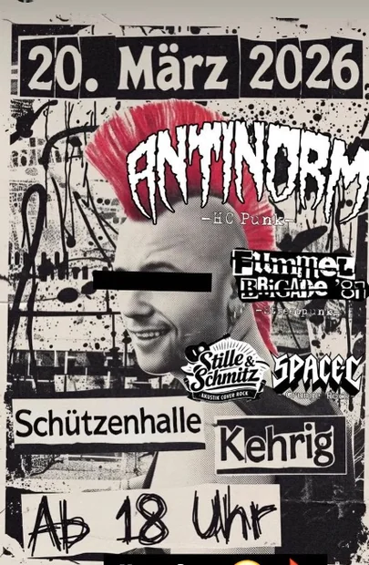 Flyer zu Punk in der Schützenhalle
