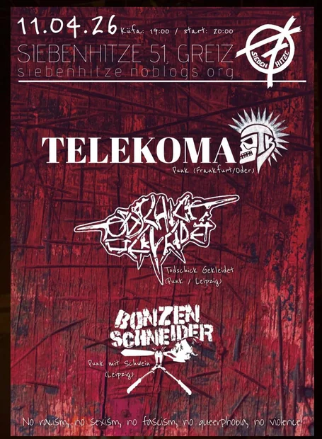 Flyer zu Telekoma X TSG X Bonzen Schneider