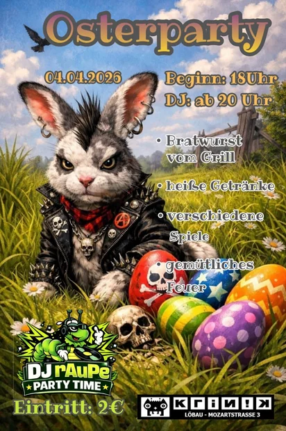 Flyer zu Osterparty