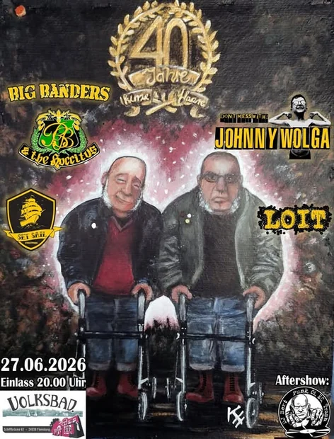 Flyer zu 40 Jahre Kurze Haare - Ska, Oi! und Punkrock