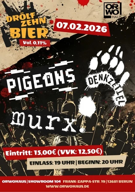 Flyer zu Drölfzehn Bier Vol. 0,11%