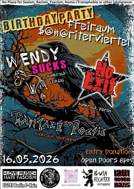 Flyer zu Birthday-Party@Freiraum