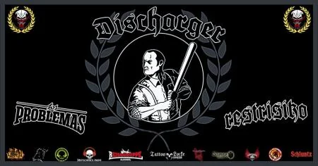 Flyer zu Los Problemas x Discharger x Restrisiko