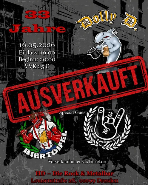 Flyer zu 33 Jahre Dolly D